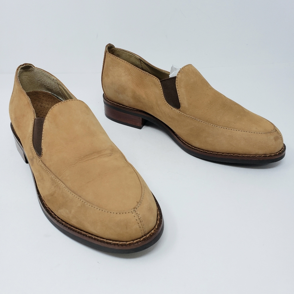 Ariat Tan Nubuck Leather Loafers Flats Womens 6.5